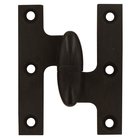 Solid Brass 2 1/2" x 2" Right Handed Olive Knuckle Hinge (Sold Individually) in Oil Rubbed Bronze