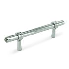 Solid Brass 4 3/4" Long Adjustable Handle in Polished Chrome