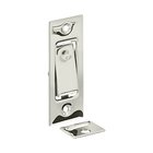 Pocket Door Jamb bolt in Polished Nickel