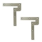 Solid Brass 3 7/8" x 5/8" x 1/4" Pivot Door Hinge (Sold as a Pair) in Brushed Nickel