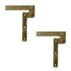 Solid Brass 3 7/8" x 5/8" x 1/4" Pivot Door Hinge (Sold as a Pair) in Antique Brass