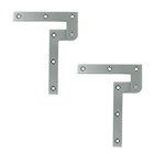 Solid Brass 4 3/8" x 5/8" x 1/4" Pivot Door Hinge (Sold as a Pair) in Brushed Chrome