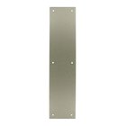 Solid Brass 15" x 3 1/2" Push Plate in Brushed Nickel