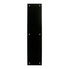 Solid Brass 15" x 3 1/2" Push Plate in Paint Black