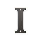 Solid Brass 4" Residential House Letter I in Oil Rubbed Bronze