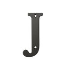 Solid Brass 4" Residential House Letter J in Oil Rubbed Bronze