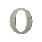 Solid Brass 4" Residential House Letter O in Brushed Nickel