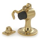 Solid Brass Floor Mounted Bumper with Holder in PVD Brass