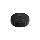 Solid Brass 1" Diameter Round Dimple Screw Cover in Paint Black