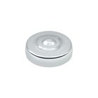 Solid Brass 1" Diameter Round Dimple Screw Cover in Polished Chrome