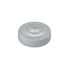 Solid Brass 1" Diameter Round Dimple Screw Cover in Brushed Chrome