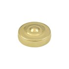 Solid Brass 1" Diameter Round Dimple Screw Cover in Polished Brass