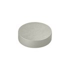Solid Brass 1" Diameter Round Flat Screw Cover in Brushed Nickel