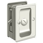 3 1/4"x 2 1/4" Adjustable Privacy Pocket Lock in Polished Nickel