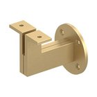 Modern 3 1/4" Projection Hand Rail Bracket (Sold Individually) in Brushed Brass