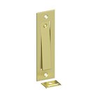 Pocket Door Jamb Bolt in Polished Brass