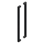 36" Centers Contemporary Back to Back Pull in Paint Black