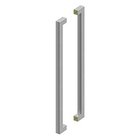 36" Centers Contemporary Back to Back Pull in Brushed Stainless