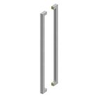 42" Centers Contemporary Back to Back Pull in Brushed Stainless