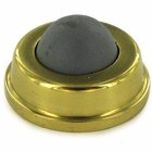 Solid Brass 1" Diameter Flush Bumper in Polished Brass