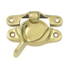 Solid Brass 1 1/16" x 3" Window Sash Lock in Polished Brass