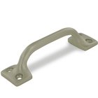 Solid Brass 3 1/2" Centers Front Mounted Handle in Brushed Nickel