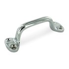 Solid Brass 5" Centers Front Mounted Handle in Polished Chrome