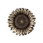 Acorn Hardware - Artisan - 1 3/8" Sunflower Knob in Antique Brass