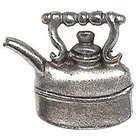 Tea Pot Knob in Antique Matte Silver