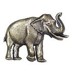 Elephant Knob in Antique Matte Brass