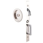 Privacy Round Pocket Door Mortise Lock In Polished Nickel