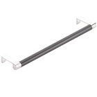 10-1/4" Centers Round Edge Stem in Polished Nickel And Smooth Bar in Oil Rubbed Bronze
