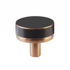 1 1/4" Conical Stem in Satin Copper And Smooth Knob in Oil Rubbed Bronze