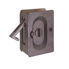 Privacy Pocket Door Lock in Medium Bronze