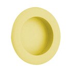 2 1/2" Diameter Round Recessed Pull in Polished Brass