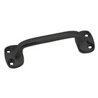3 1/2" Centers Front Mounted Pull in Flat Black