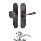 Right Hand Arch Style Screen Door Lock in Oil Rubbed Bronze
