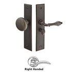 Right Hand Rectangular Style Screen Door Lock in Medium Bronze