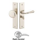 Right Hand Rectangular Style Screen Door Lock in Satin Nickel