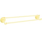 Rope 30" Double Towel Bar in Lifetime Brass