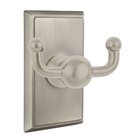 Rectangular Double Hook in Pewter