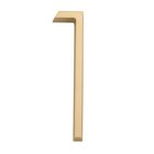 #1 Modern House Number in Satin Brass