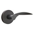 Double Dummy Mercury Door Right Handed Lever With Disk Rose in Oil Rubbed Bronze
