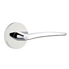 Double Dummy Poseidon Door Right Handed Lever With Disk Rose in Polished Chrome