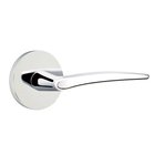 Passage Poseidon Right Handed Door Lever With Disk Rose in Polished Chrome