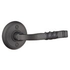 Single Dummy Right Handed San Carlos Lever With #2 Rose in Flat Black Steel