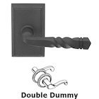 Double Dummy San Carlos Lever With #3 Rose in Flat Black Steel