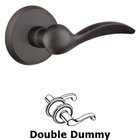 Double Dummy Left Handed Durango Lever With #2 Rose in Flat Black Bronze