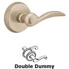 Double Dummy Right Handed Durango Lever With #2 Rose in Tumbled White Bronze