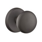 Passage Winchester Knob With #2 Rose in Flat Black Bronze